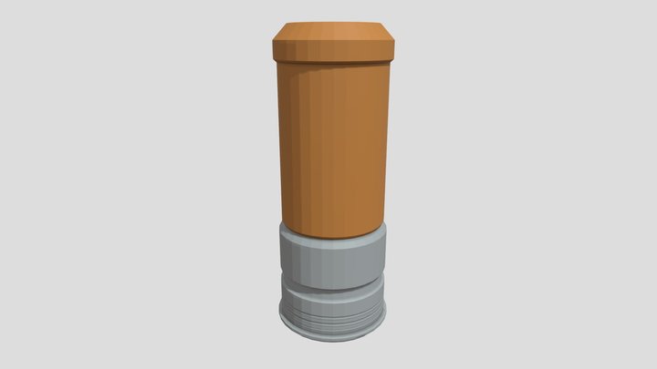 GunPowder shell 125mm 3D Model