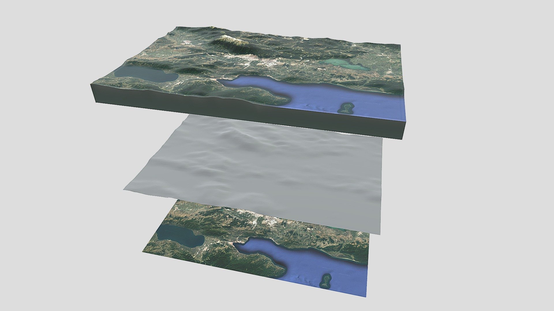 The Marmara Region ( Google Maps + SRTM 30M )