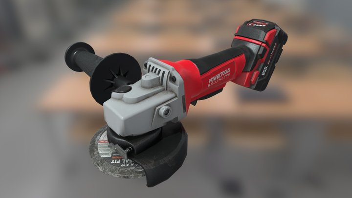 Angle Grinder 3D Model