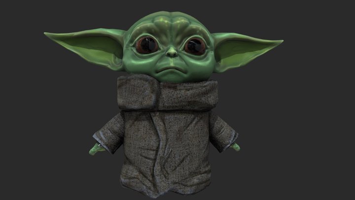 Baby Yoda 3D Model