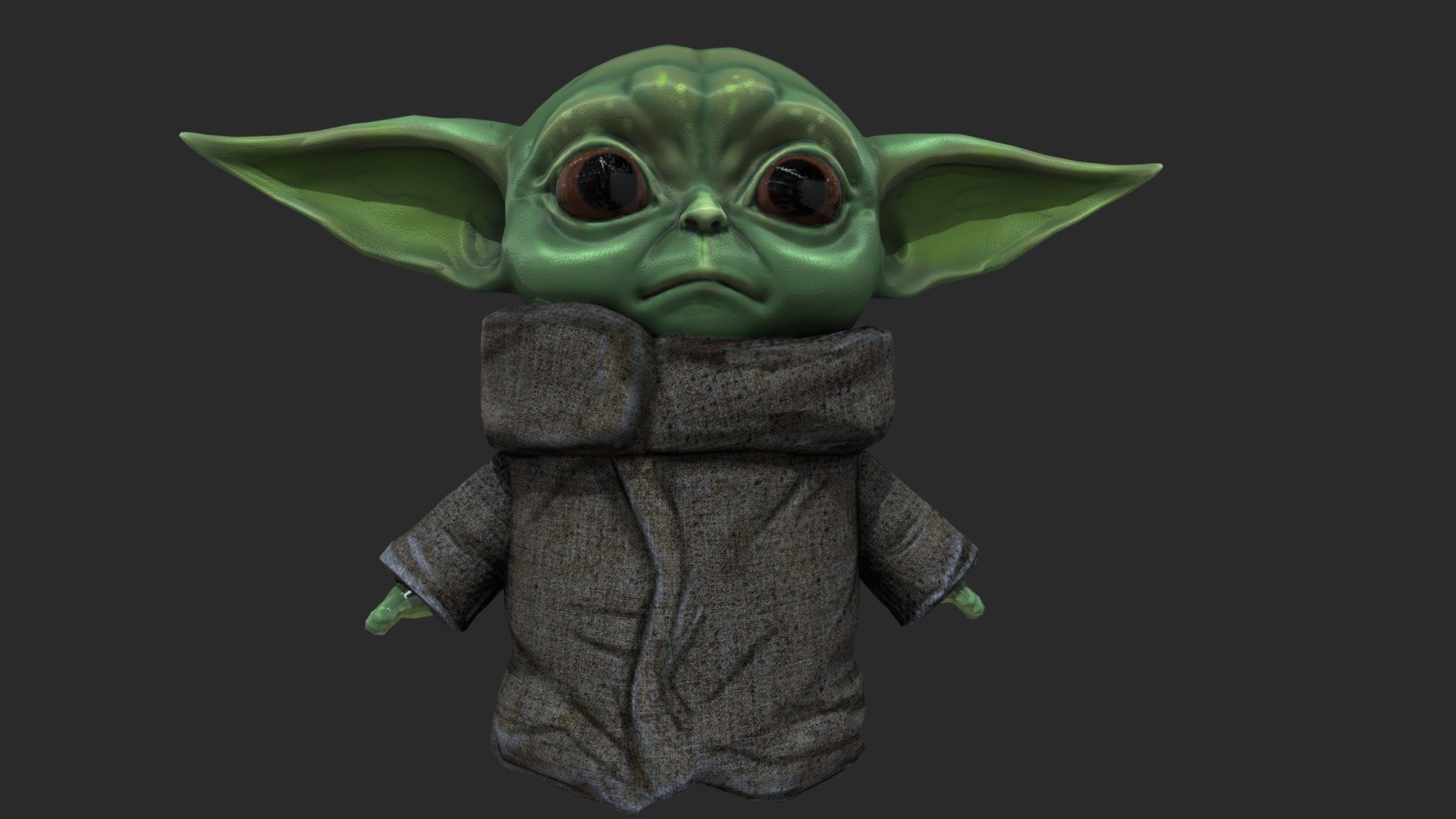 Baby Yoda - 3D model by EstebanKaio [fff00c9] - Sketchfab