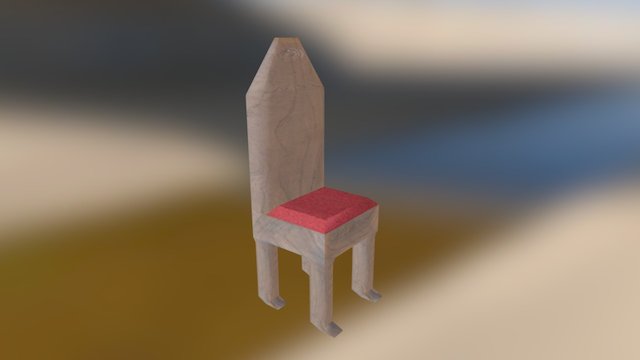 Gothic Chair Prop 3D Model