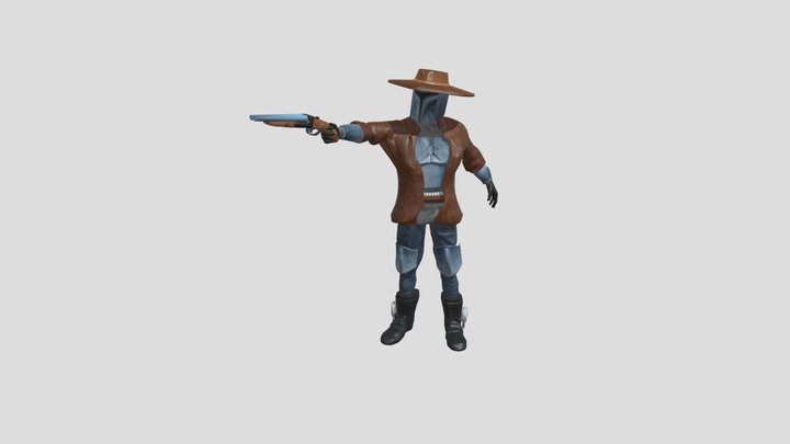 Cowboy Mandalorian 3D Model
