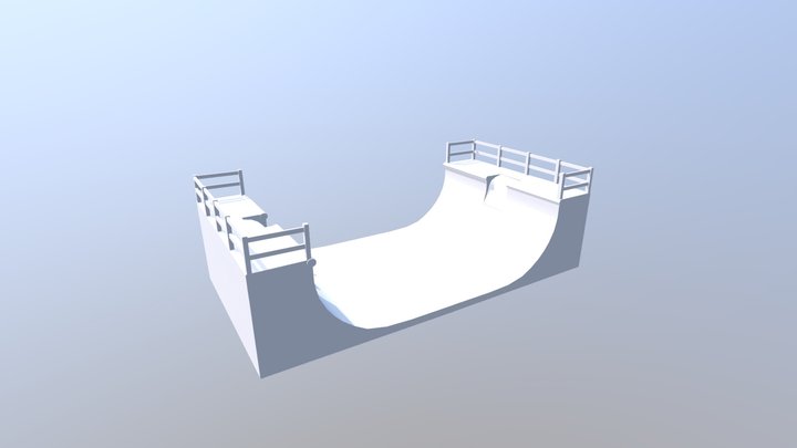 Wheeler Skateboard Ramp 3D Model