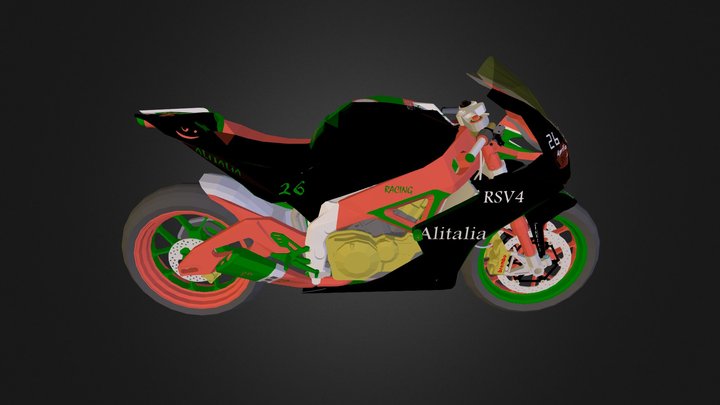 biker 3D Model