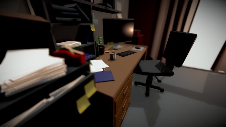 Study Room 3D Model