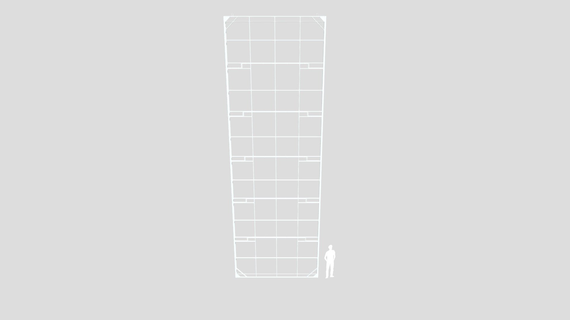 Кулиса жесткая 12х4 м Flat Aluminium
