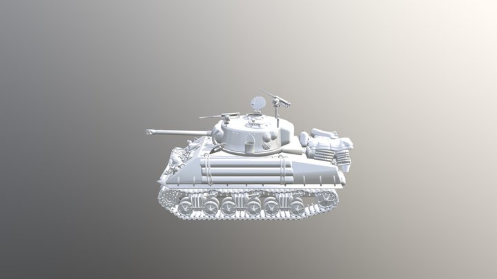 sherman tank 10june19 3D Model
