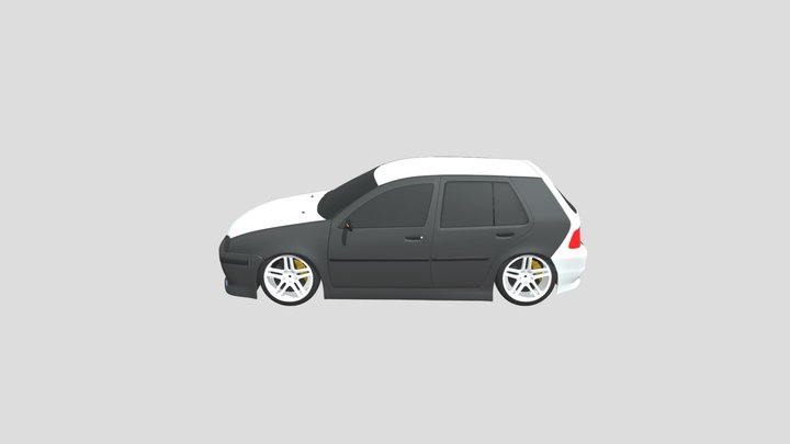 Volkswagen Golf 4 Custom 3D Model