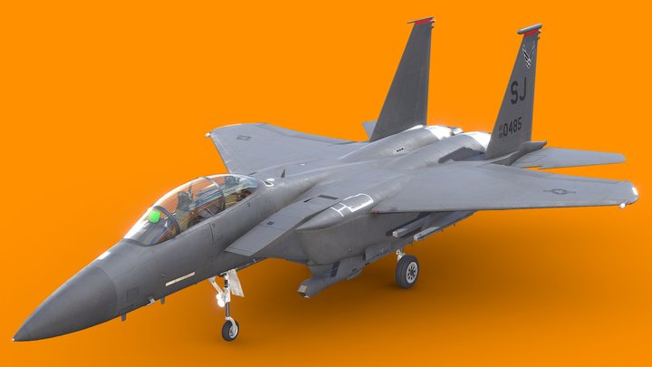 F-15E Strike Eagle - Fighter Jet - Free 3D Model