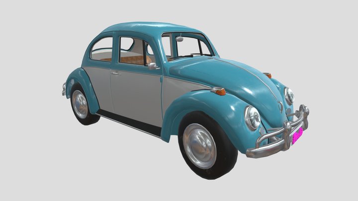 Barbie's Fusca 3D Model