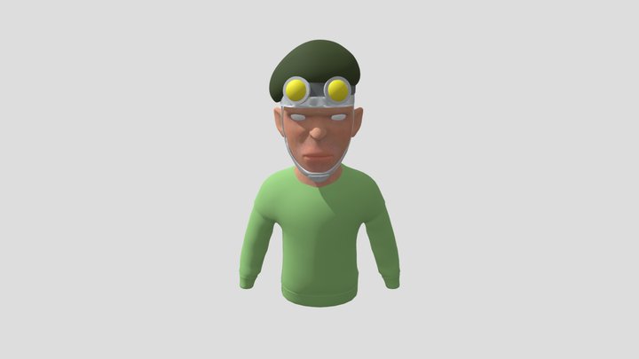 MILITAR CARTOON 3D Model