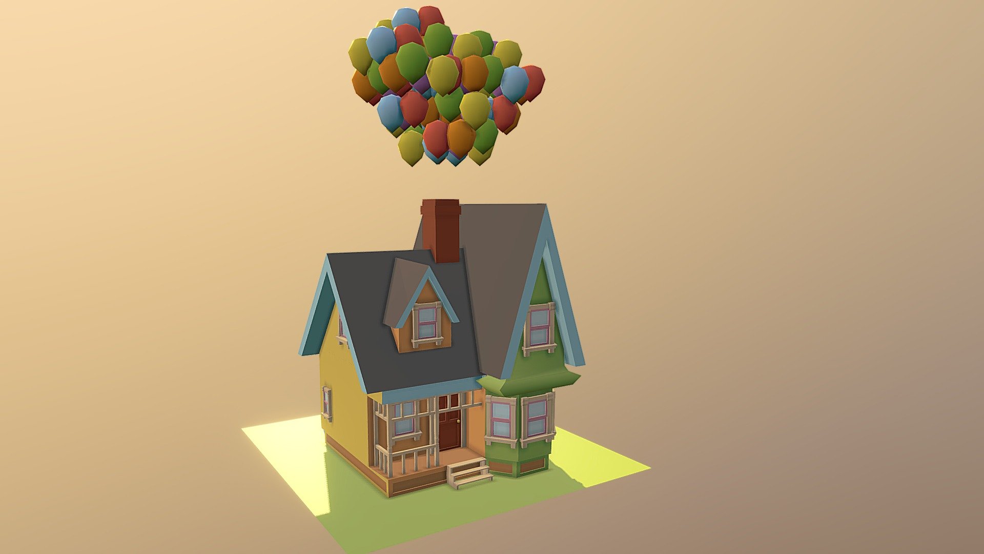 Up house. Up House Pixar Rivospace. Домик из мультика вверх. Дом из мультика вверх. Летающий дом из мультфильма.