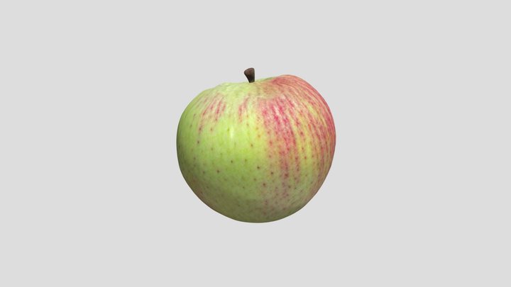 Apple fruit 1 3D Model