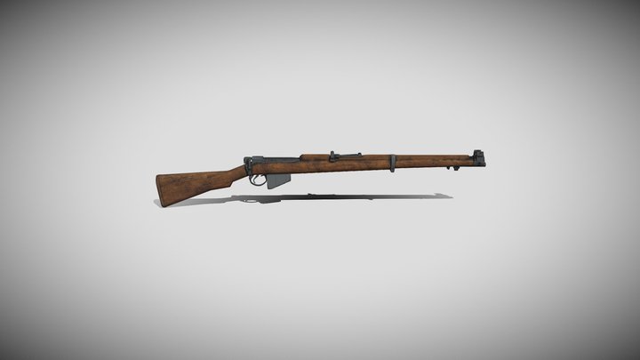 Lee Enfield Rifle 3D Model