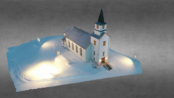 Kirche Norwegen 3D Model
