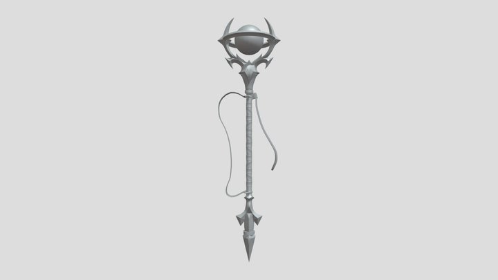 Midterm_Clerino_Magic Staff 3D Model
