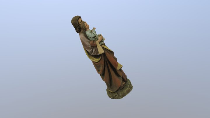 St Joseph Statue 3D Model