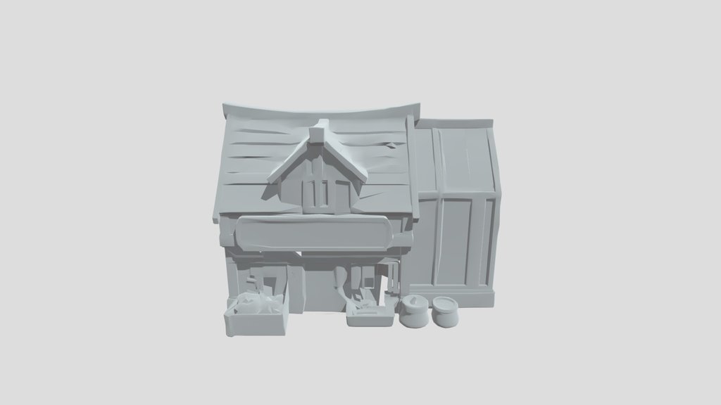 Graines & Fruits Market low poly médiéval modern