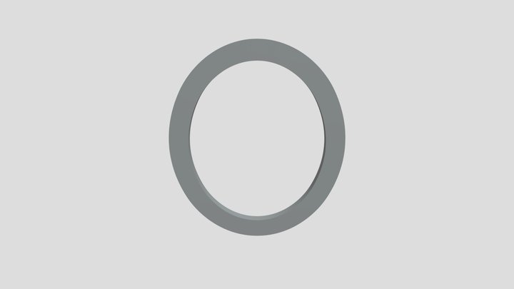 Frame Round 1 3D Model