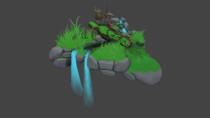 Log Cabin 3D Model