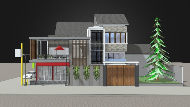 House Adjacent to The Store 3D Model