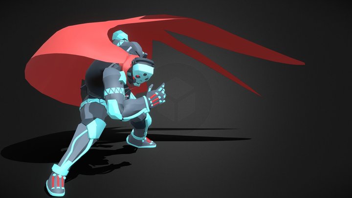 Skullvolver - VRChat Avatar Commission 3D Model