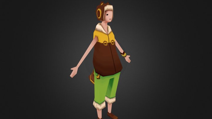 TGA - Amanda Elm - Racoon Boy 3D Model