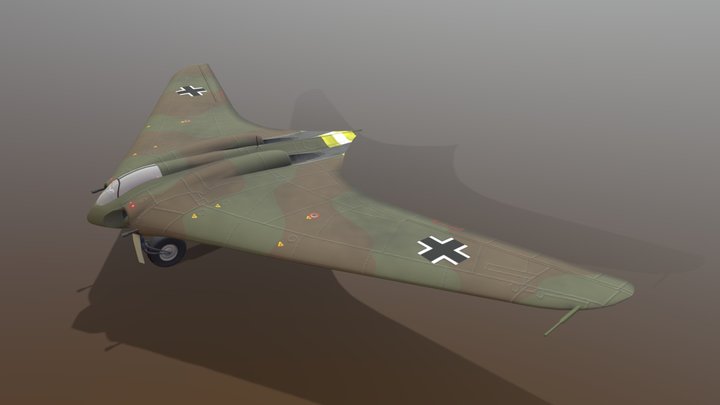 Horten Ho IX / Gotha Go 229 – Gratis 3D-model STL