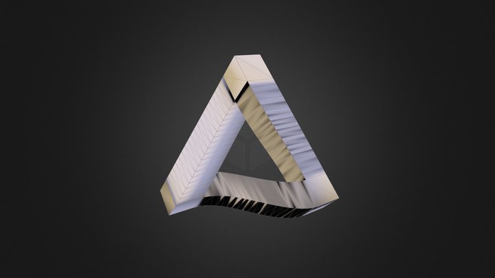 Impossible triangle 3D Model