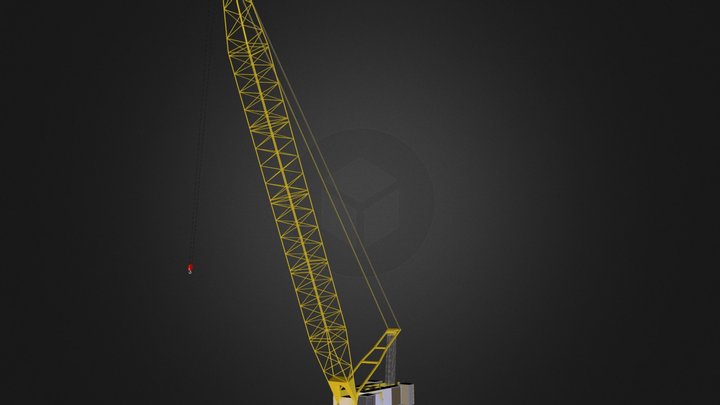 Crawler Crane 3D Model