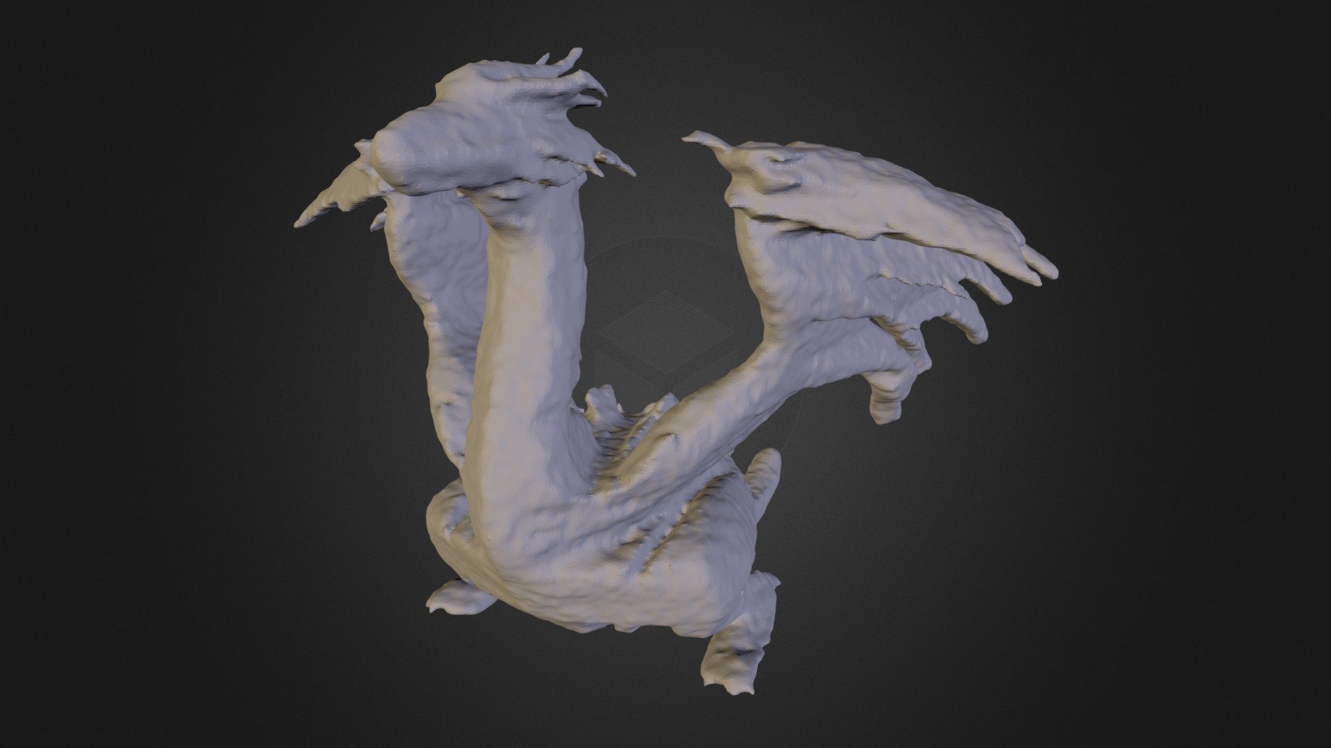Dragon (mesh no-texture) - 3D model by CADScan [g3DEu3Y] - Sketchfab