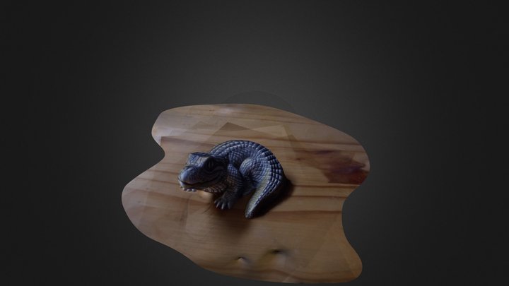 Pewter Alligator 3D Model