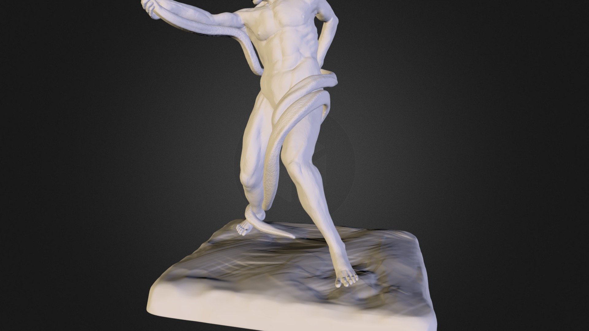 Athlete wrestling a python - 3D model by neilgd [gEGXR1a] - Sketchfab