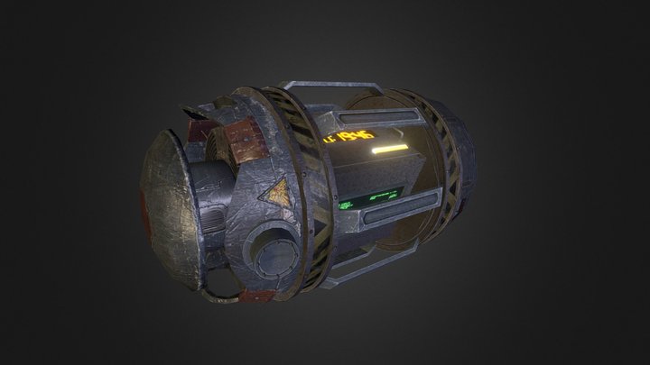 SoF Online SuperBall Bomb staffpick 3D Model