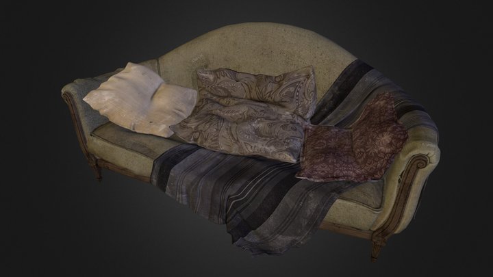 Old Couch from "Le Tableau" 3D Model