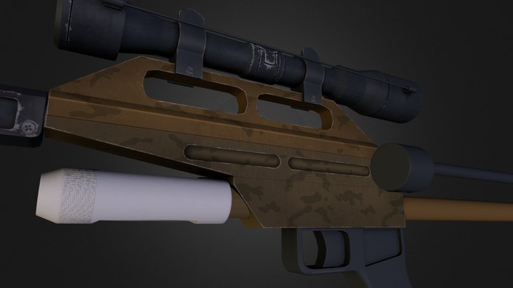 Dart Rifle 3D Model