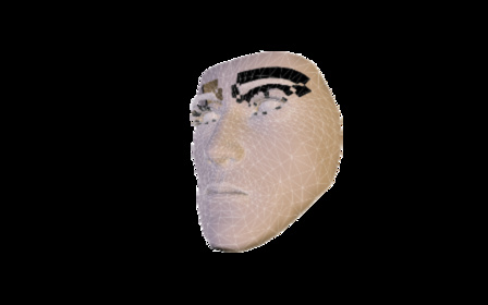 rostro ojo abierto  3D Model