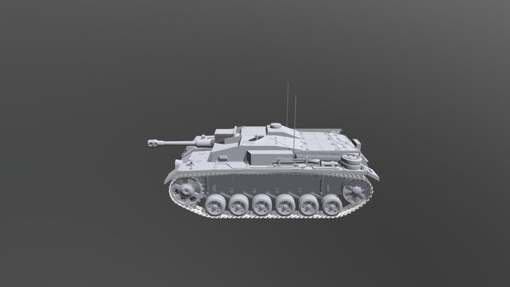 Stug_aus F_L43 3D Model