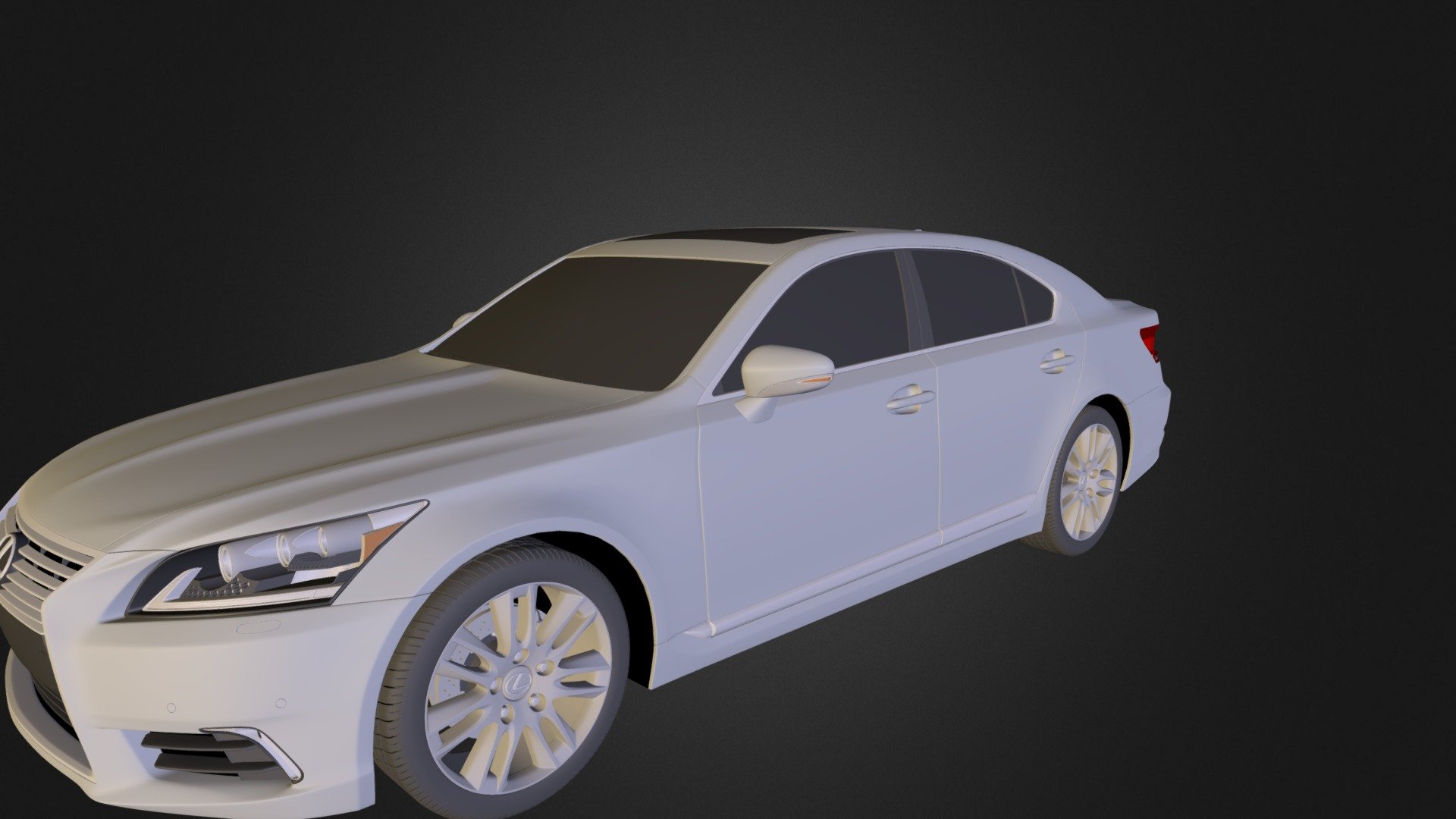LexusLS460 - 3D model by RomHook [hE1Jwtr] - Sketchfab