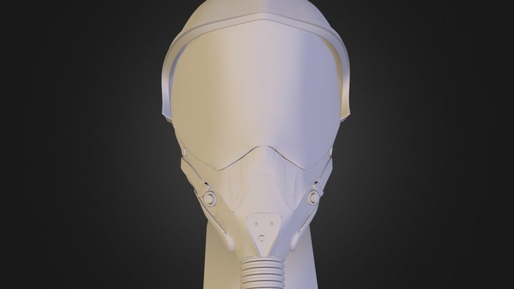 casque de pilote d'avion de chasse.obj 3D Model