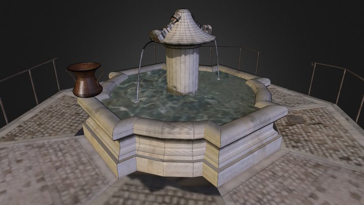 Fontana in Piazza S. Maria Paganica - L'Aquila 3D Model