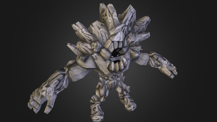 Stone Golem 3D Model