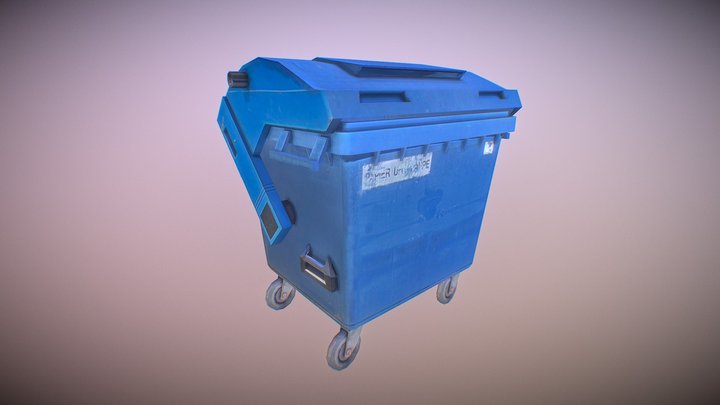 Garbage container – Kostenloses 3D-Modell STL
