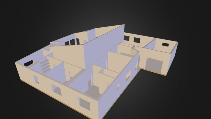 Maison Etienne (avec placards) 3D Model