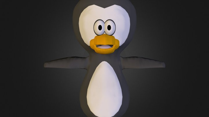 Sammy the Shy Penguin 3D Model