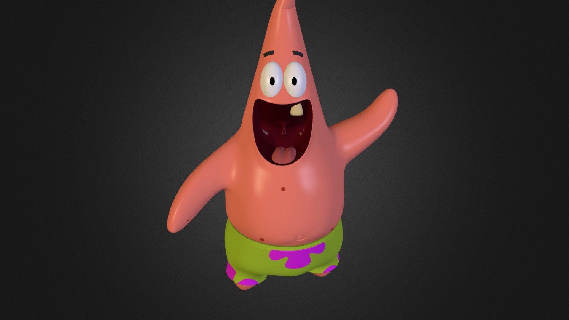 Patrick Star - 3D model by Rodrigo Barbosa (@rodrigobalva) [i6Xdz8R ...