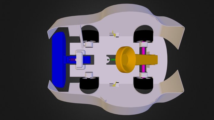 Car Assembly Open.wrl 3D Model