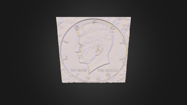 3D Scan 1969 Coin 3D Model
