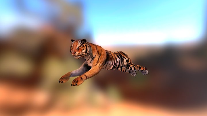 Tiger_Relaxed.obj 3D Model